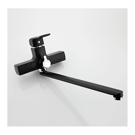 Смеситель для ванны с душевым гарнитуром Gappo Aventador G2250, черный/хром фото 3