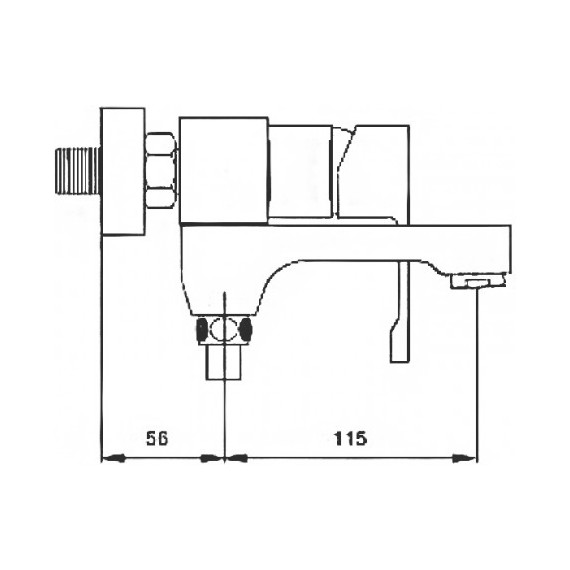 Смеситель для ванны с душевым гарнитуром Gappo Tomahawk G3202 фото 2