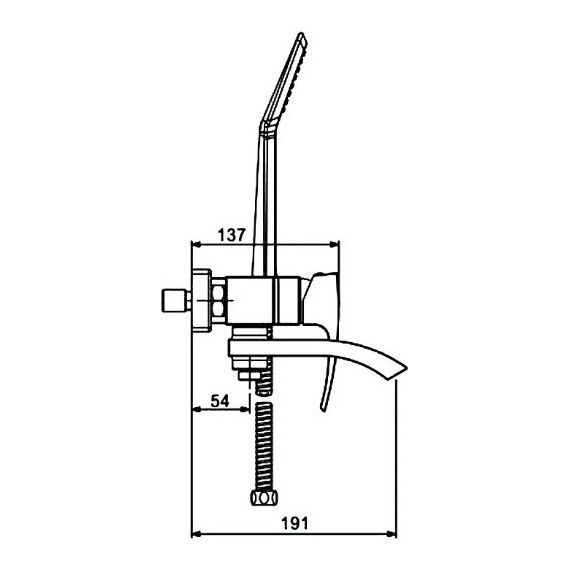 Смеситель для ванны с душевым гарнитуром Gappo G3207-6, черный фото 7