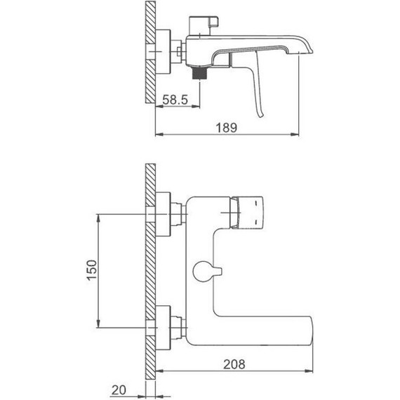 Смеситель для ванны с душевым гарнитуром Gappo Aventador G3250-8 фото 7