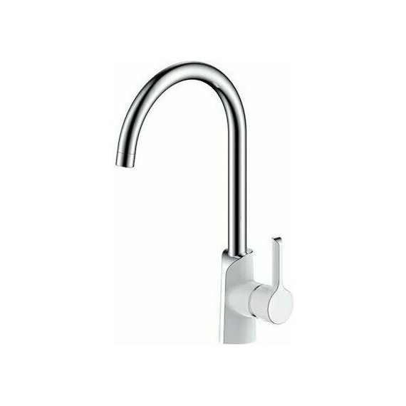 Смеситель для кухни Gappo G4003-8, белый/хром фото 