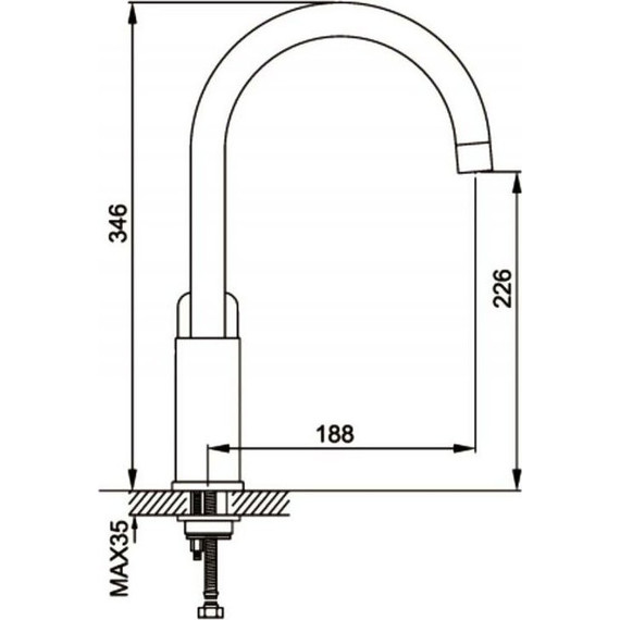 Смеситель для кухни Gappo Noar G4048, белый/хром фото 7