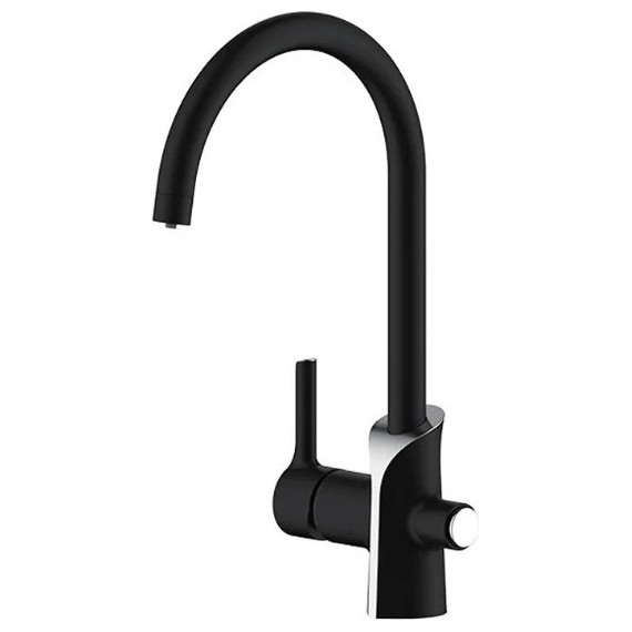 Смеситель для кухни Gappo G4303-6, черный/хром фото 