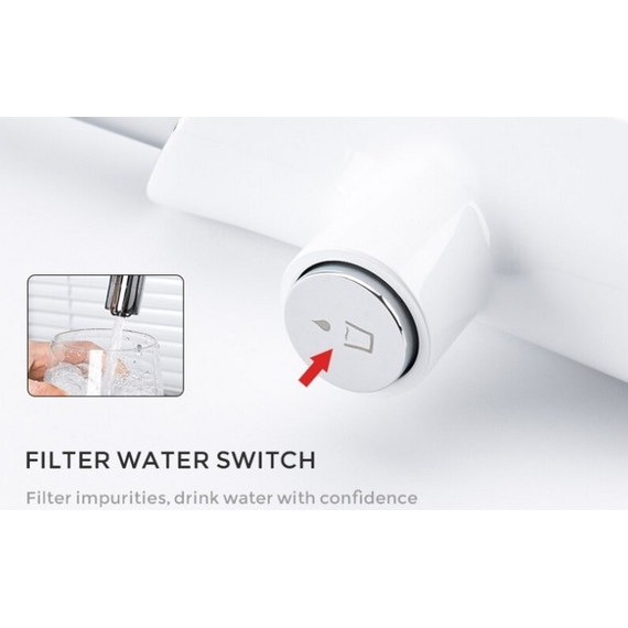 Смеситель для кухни Gappo G4303-8, белый/хром фото 4