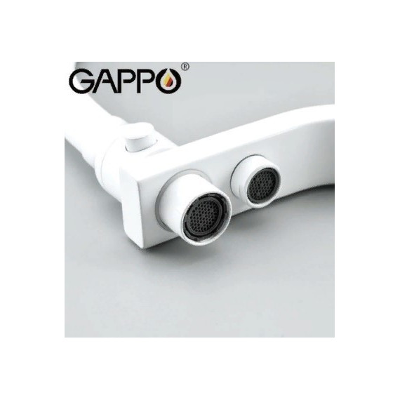 Смеситель для кухни Gappo G4317-8, белый/хром фото 5