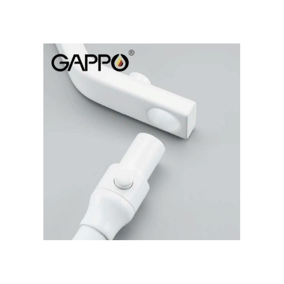 Смеситель для кухни Gappo G4317-8, белый/хром фото 6