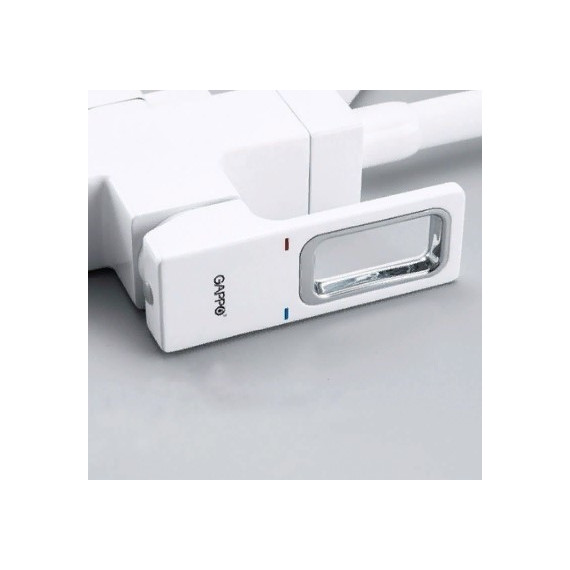 Смеситель для кухни Gappo G4317-8, белый/хром фото 4