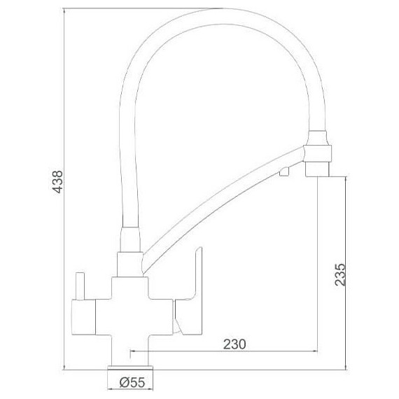 Смеситель для кухни Gappo G4348, белый/черный фото 9