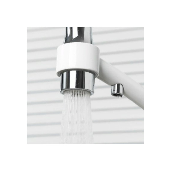 Смеситель для кухни Gappo G4348, белый/черный фото 6