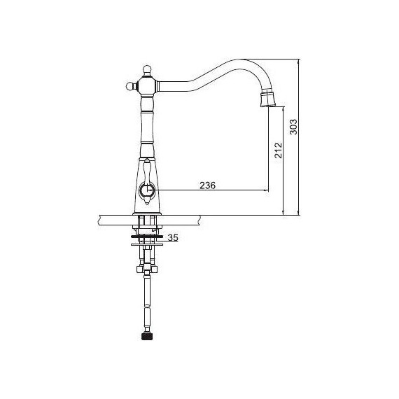 Смеситель для кухни Gappo G4391-4, бронза - 7 Смеситель для кухни Gappo G4391-4, бронза фото 7