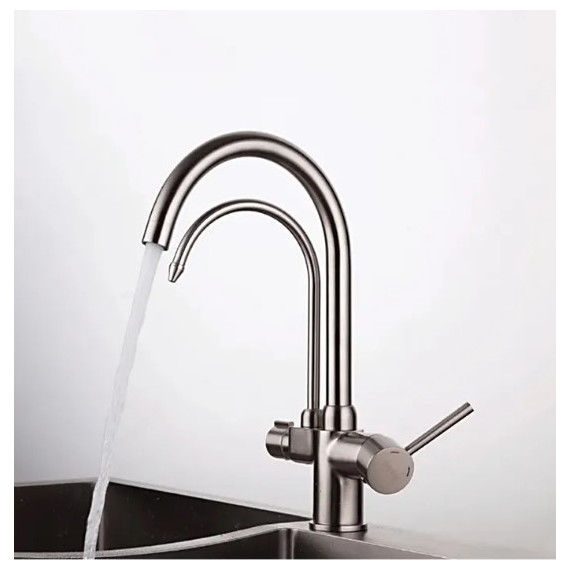 Смеситель для кухни Gappo G4398-10, сатин фото 2