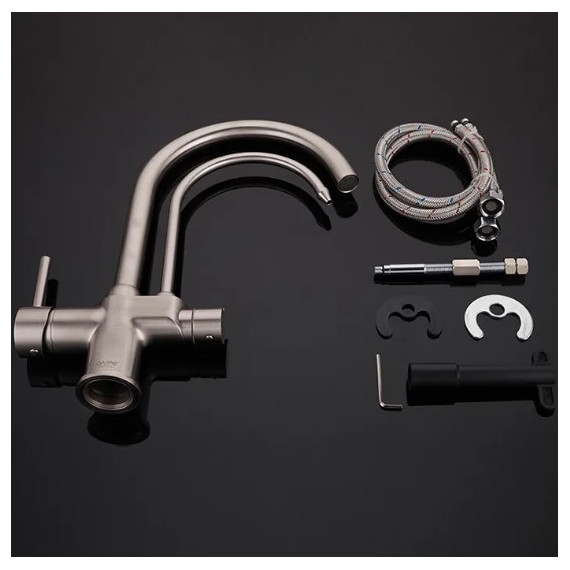 Смеситель для кухни Gappo G4398-10, сатин фото 6