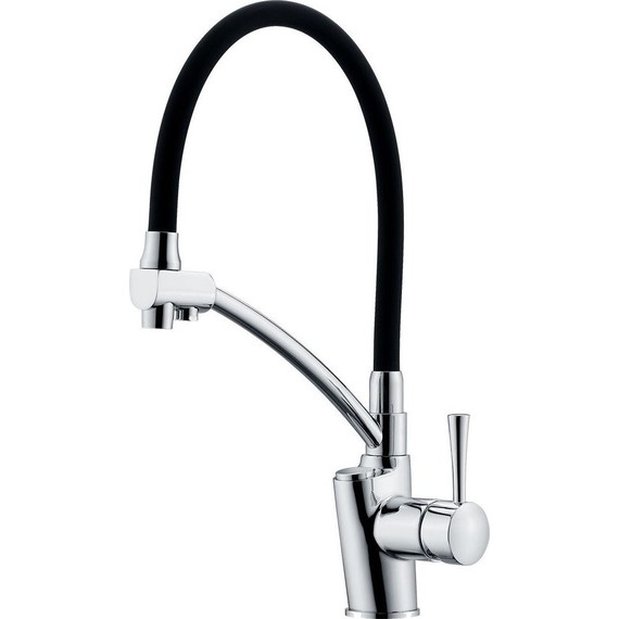 Смеситель для кухни Gappo G4398-11, черный/хром фото 