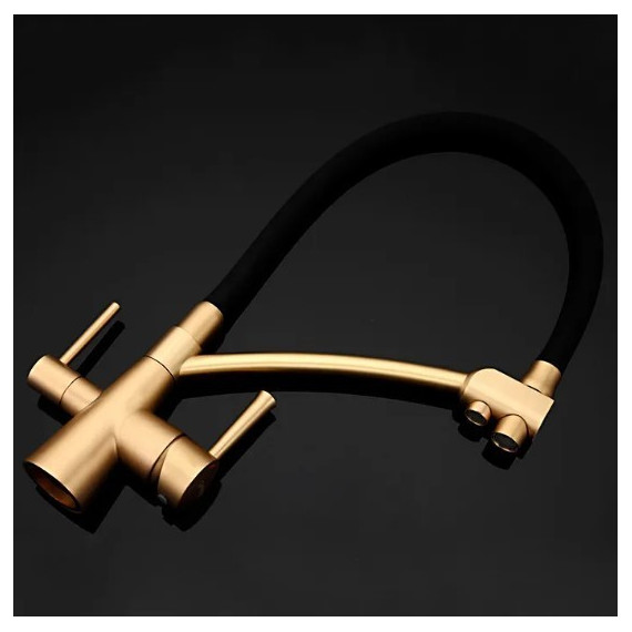 Смеситель для кухни Gappo G4398-1, черный/бронза - 4 Смеситель для кухни Gappo G4398-1, черный/бронза фото 4