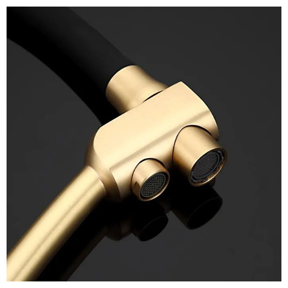 Смеситель для кухни Gappo G4398-1, черный/бронза - 6 Смеситель для кухни Gappo G4398-1, черный/бронза фото 6