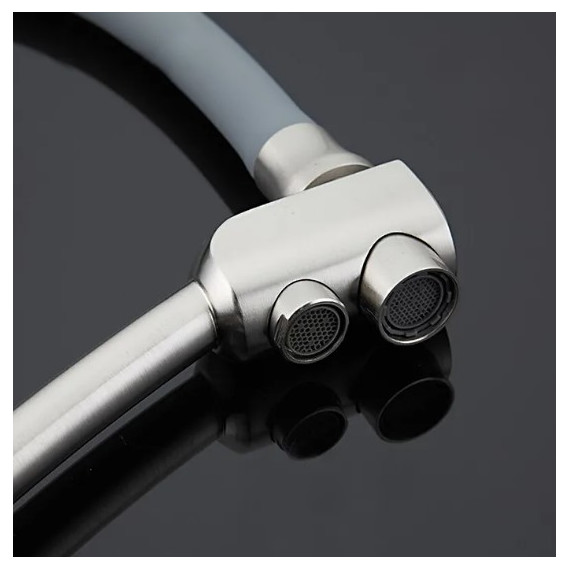 Смеситель для кухни Gappo G4398, серый/сатин - 8 Смеситель для кухни Gappo G4398, серый/сатин фото 8