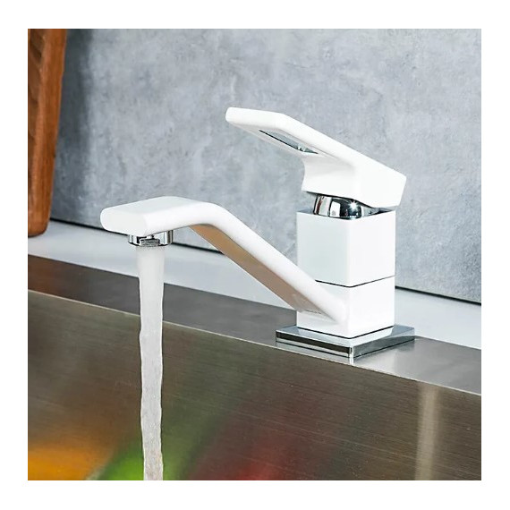 Смеситель для кухни Gappo G4517-8, белый/хром фото 2