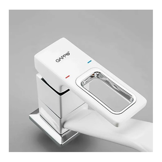 Смеситель для кухни Gappo G4517-8, белый/хром фото 5