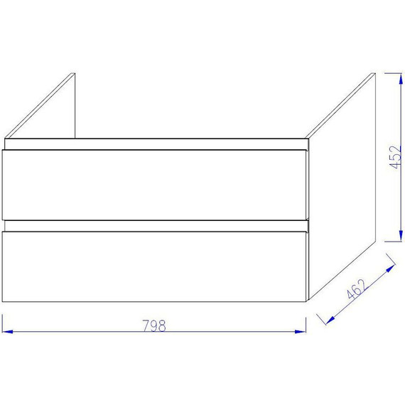 Тумба подвесная с раковиной Jacob Delafon Madeleine 80 см EB2053-J53, чёрный матовый фото 4