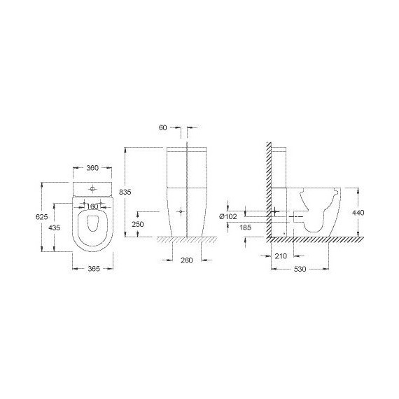 Унитаз-компакт безободковый Jacob Delafon Soprano UJAK102-0 - 4 Унитаз-компакт безободковый Jacob Delafon Soprano UJAK102-0 фото 4