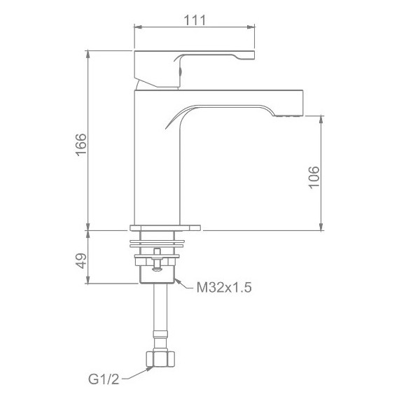 Смеситель для раковины Gappo Tomahawk G1002-8, белый/хром - 9 Смеситель для раковины Gappo Tomahawk G1002-8, белый/хром фото 9