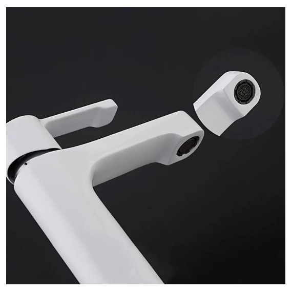 Смеситель для раковины Gappo Tomahawk G1002-8, белый/хром - 6 Смеситель для раковины Gappo Tomahawk G1002-8, белый/хром фото 6