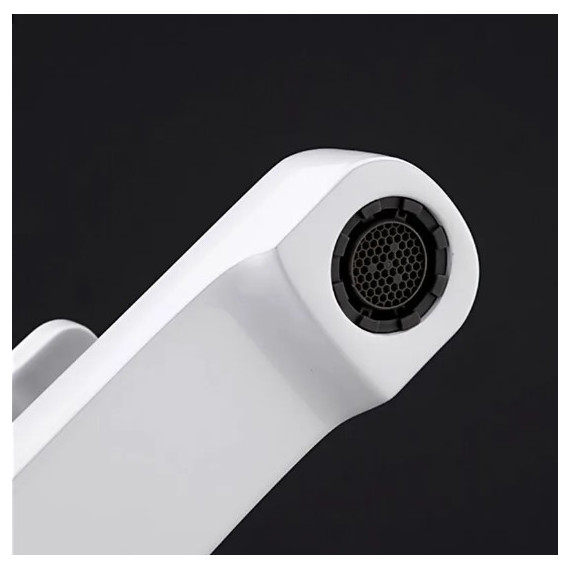 Смеситель для раковины Gappo Tomahawk G1002-8, белый/хром - 7 Смеситель для раковины Gappo Tomahawk G1002-8, белый/хром фото 7