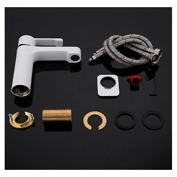 Смеситель для раковины Gappo Tomahawk G1002-8, белый/хром - 8 Смеситель для раковины Gappo Tomahawk G1002-8, белый/хром фото 8