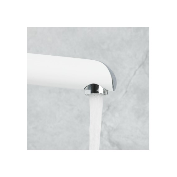 Смеситель для раковины высокий Gappo G1003-18, белый/хром - 5 Смеситель для раковины высокий Gappo G1003-18, белый/хром фото 5