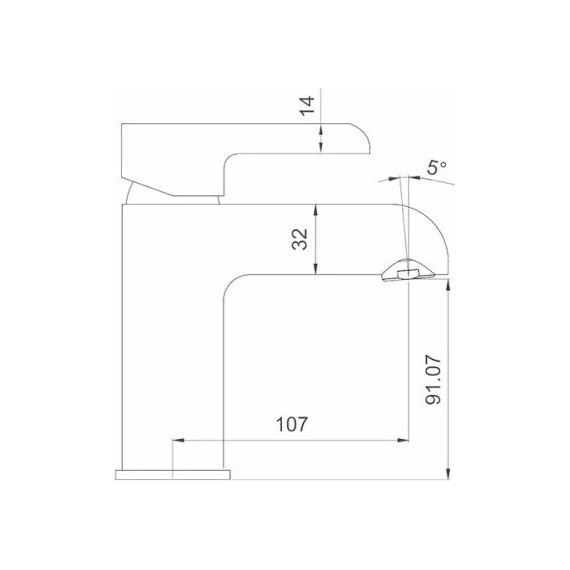 Смеситель для раковины Gappo G1003-8, белый/хром фото 5