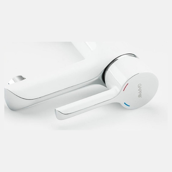 Смеситель для раковины Gappo G1003-8, белый/хром фото 3