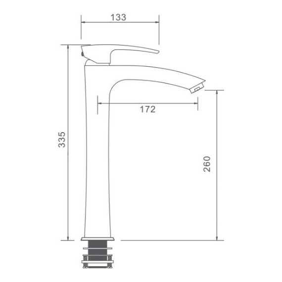 Смеситель для раковины высокий Gappo Jacob G1007-18, белый/хром - 9 Смеситель для раковины высокий Gappo Jacob G1007-18, белый/хром фото 9