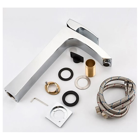 Смеситель для раковины высокий Gappo Jacob G1007-18, белый/хром - 8 Смеситель для раковины высокий Gappo Jacob G1007-18, белый/хром фото 8