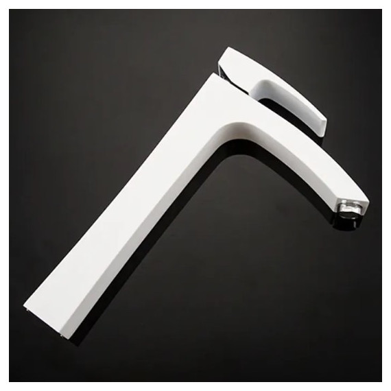 Смеситель для раковины высокий Gappo Jacob G1007-18, белый/хром - 5 Смеситель для раковины высокий Gappo Jacob G1007-18, белый/хром фото 5