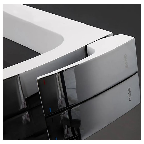 Смеситель для раковины высокий Gappo Jacob G1007-18, белый/хром - 6 Смеситель для раковины высокий Gappo Jacob G1007-18, белый/хром фото 6