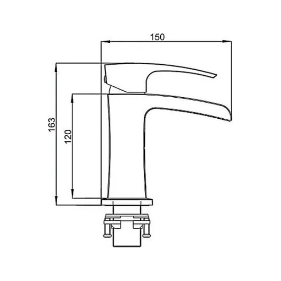Смеситель для раковины Gappo Jacob G1007-30, белый/хром - 6 Смеситель для раковины Gappo Jacob G1007-30, белый/хром фото 6
