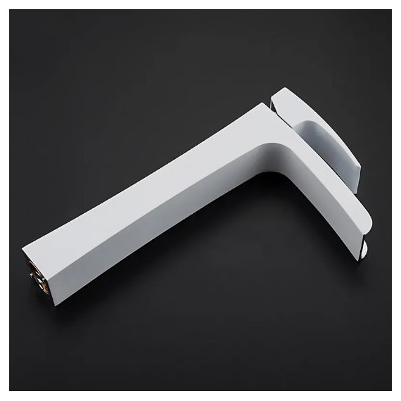 Смеситель для раковины высокий Gappo Jacob G1007-31, белый/хром - 5 Смеситель для раковины высокий Gappo Jacob G1007-31, белый/хром фото 5