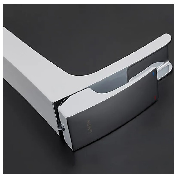 Смеситель для раковины высокий Gappo Jacob G1007-31, белый/хром - 6 Смеситель для раковины высокий Gappo Jacob G1007-31, белый/хром фото 6