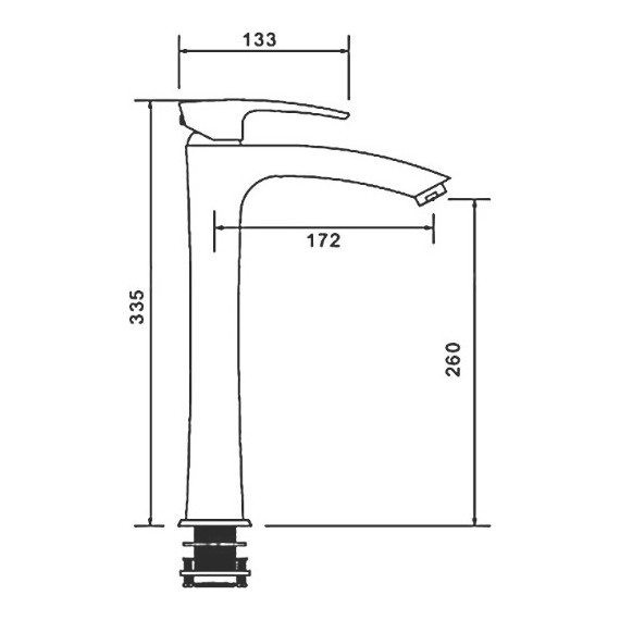 Смеситель для раковины высокий Gappo G1007-42, бронза - 2 Смеситель для раковины высокий Gappo G1007-42, бронза фото 2