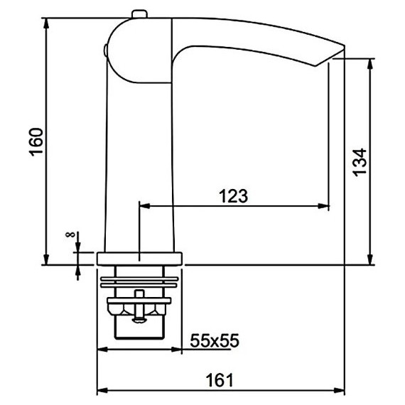Смеситель для раковины с термостатом Gappo G1007-50, белый/хром - 11 Смеситель для раковины с термостатом Gappo G1007-50, белый/хром фото 11