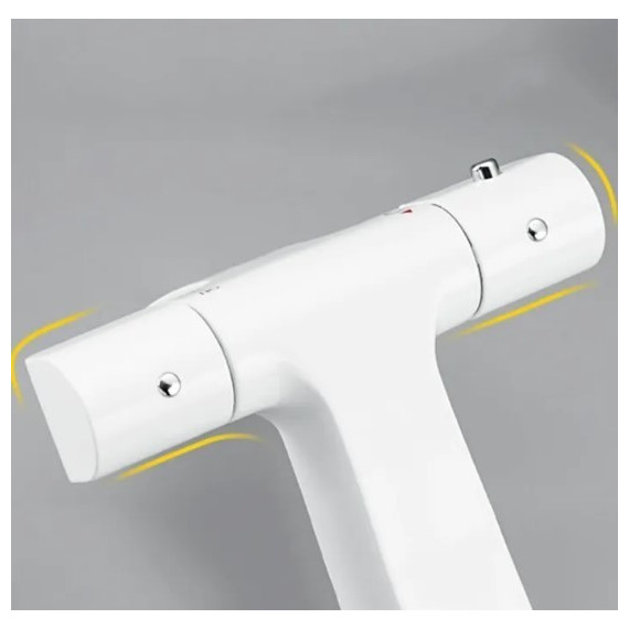 Смеситель для раковины с термостатом Gappo G1007-50, белый/хром - 5 Смеситель для раковины с термостатом Gappo G1007-50, белый/хром фото 5