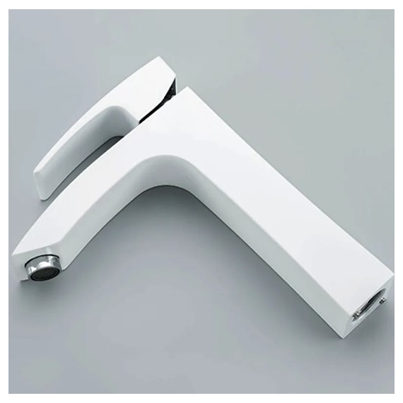 Смеситель для раковины высокий Gappo G1007-78, белый/хром - 6 Смеситель для раковины высокий Gappo G1007-78, белый/хром фото 6