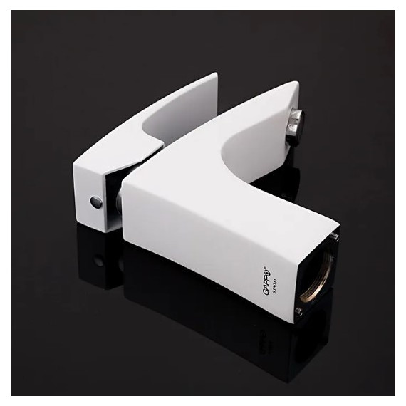 Смеситель для раковины Gappo Jacob G1007-7, белый/хром фото 4