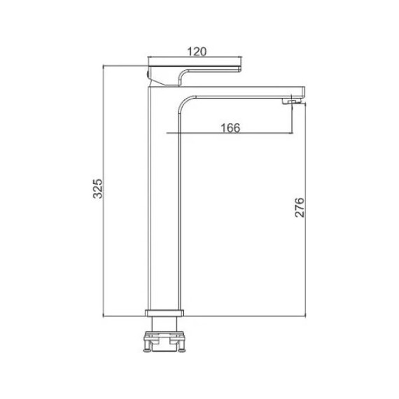Смеситель для раковины высокий Gappo Futura G1017-2, белый/хром - 8 Смеситель для раковины высокий Gappo Futura G1017-2, белый/хром фото 8