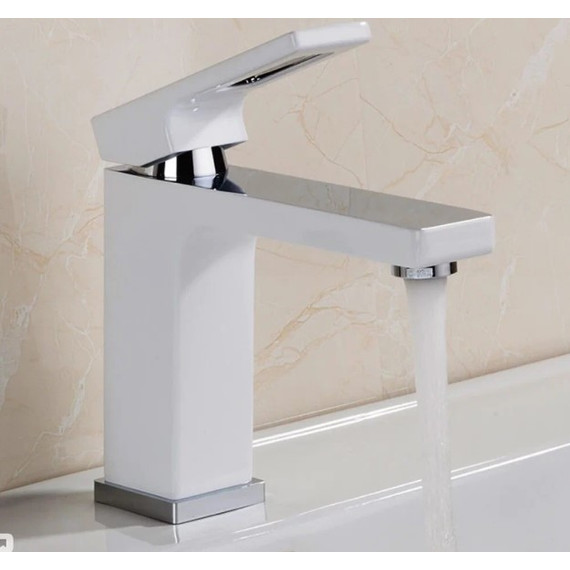 Смеситель для раковины Gappo Futura G1017-8, белый/хром - 4 Смеситель для раковины Gappo Futura G1017-8, белый/хром фото 4