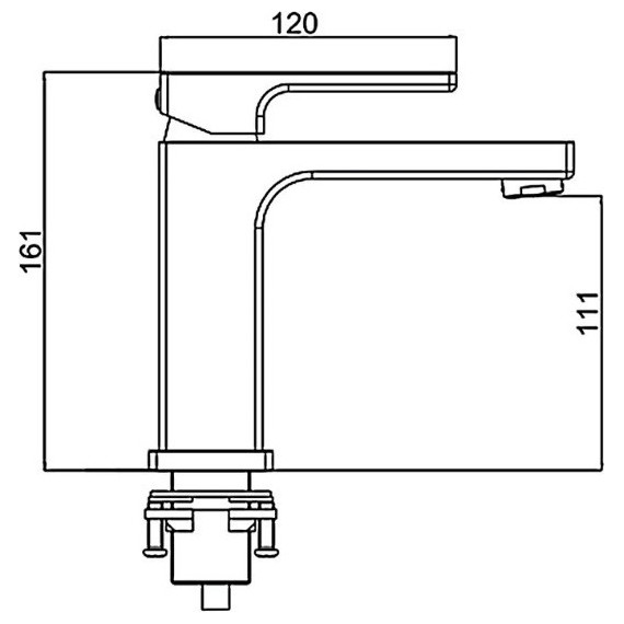 Смеситель для раковины Gappo Futura G1017, белый - 9 Смеситель для раковины Gappo Futura G1017, белый фото 9