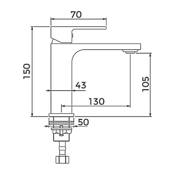 Смеситель для раковины Gappo Futura G1018-1 - 9 Смеситель для раковины Gappo Futura G1018-1 фото 9