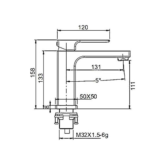 Смеситель для раковины Gappo Futura G1018 - 8 Смеситель для раковины Gappo Futura G1018 фото 8