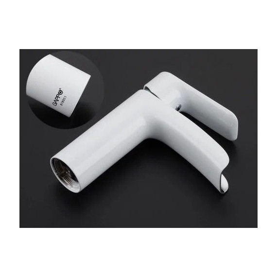 Смеситель для раковины Gappo Noar G1048-8, белый/хром - 6 Смеситель для раковины Gappo Noar G1048-8, белый/хром фото 6