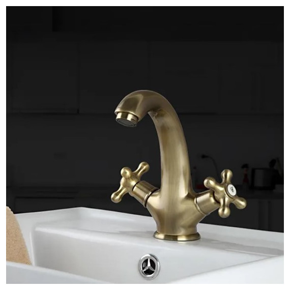 Смеситель для раковины Gappo Sofia G1063-4, бронза - 3 Смеситель для раковины Gappo Sofia G1063-4, бронза фото 3